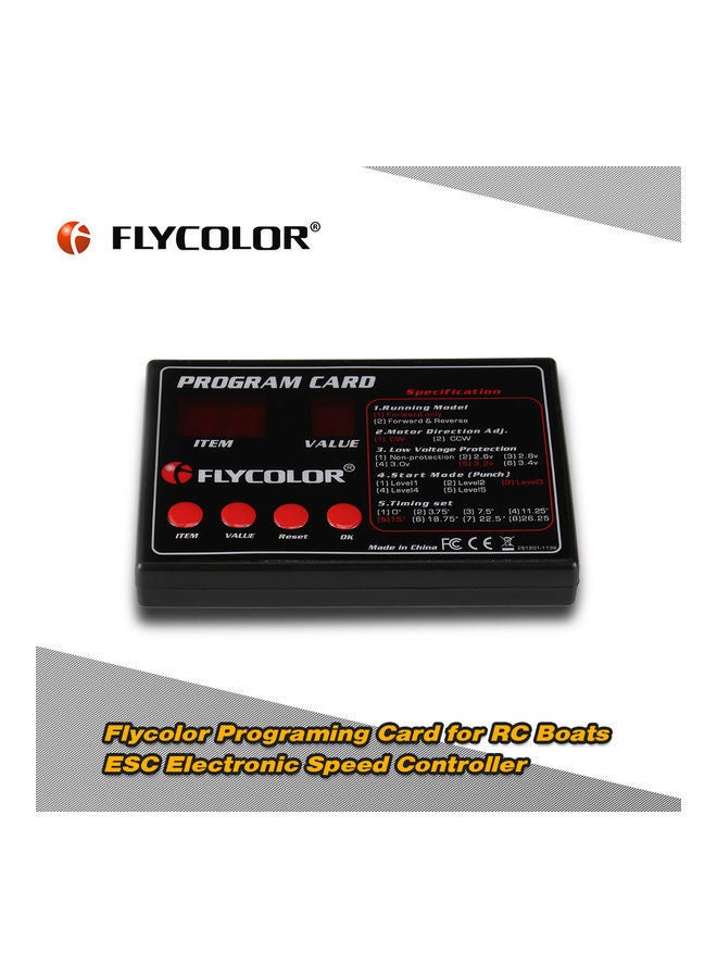 NIBEMINENT Programing Card for RC Boats ESC 10 x 2 7cm - Image 2