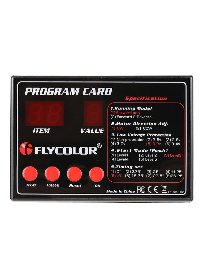 NIBEMINENT Programing Card for RC Boats ESC 10 x 2 7cm - Image 3