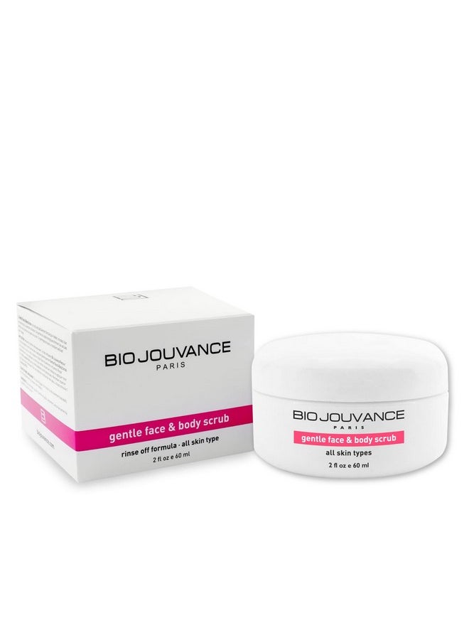 BIO JOUVANCE PARIS Gentle Face & Body Polish Scrub 2Oz / 60Ml For All Skin Types | Professional Exfoliating Face Wash | Daily Facial Skin Care Treatment Regimen | Made In France  - Image 1
