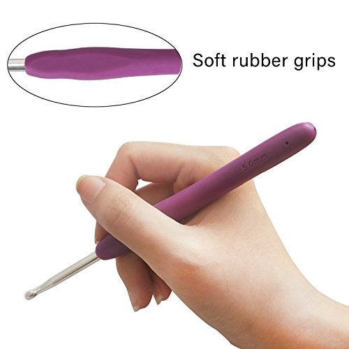 Teamoy Ergonomic Crochet Hook Set,12Pcs Large Crochet Hooks for Arthritis and Beginners, Smooth and Comfortable - Image 3