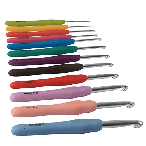 Teamoy Ergonomic Crochet Hook Set,12Pcs Large Crochet Hooks for Arthritis and Beginners, Smooth and Comfortable - Image 1