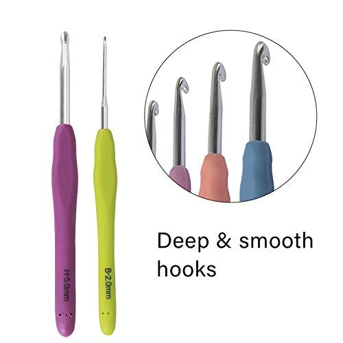Teamoy Ergonomic Crochet Hook Set,12Pcs Large Crochet Hooks for Arthritis and Beginners, Smooth and Comfortable - Image 4