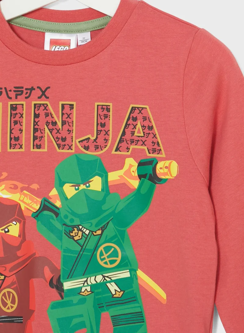 LEGO Lego Ninjago Boys Printed Long Sleeve T-Shirt