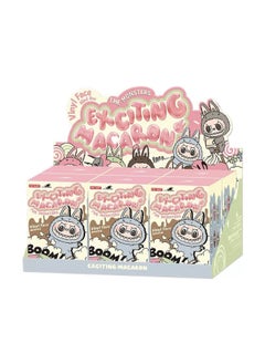 Bubble Pull Cloth Tide Play Blind Box Labubu Plush Toy Vinyl Face Macaron Motherland High Quality-Color:The First Generation Set Of 6 Boxes