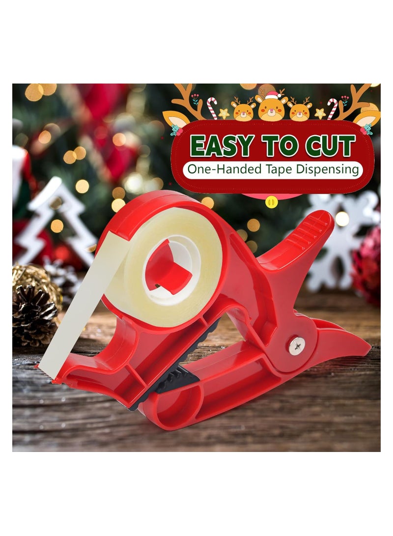 SYOSI Wrapping Paper Cutter, 2pcs Gift Wrap Cutter, Paper Cutter, Tabletop Gift Wrapping Tool with Tape Dispensers, Gift Wrap Table Clamps Fits Any Size Roll, Most Tables, Wrap, Aluminum Foil, Kraft Paper - Image 3