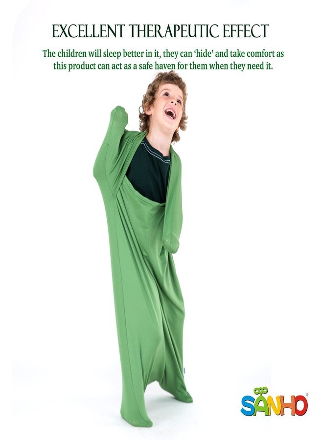 SANHO Premium Sensory Sock, Updated Version, Medium, 50" L x 24" W, Good for height:47"- 63" Green - Image 3