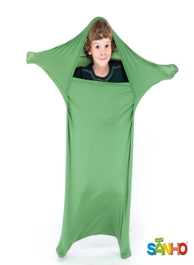 SANHO Premium Sensory Sock, Updated Version, Medium, 50" L x 24" W, Good for height:47"- 63" Green - Image 1