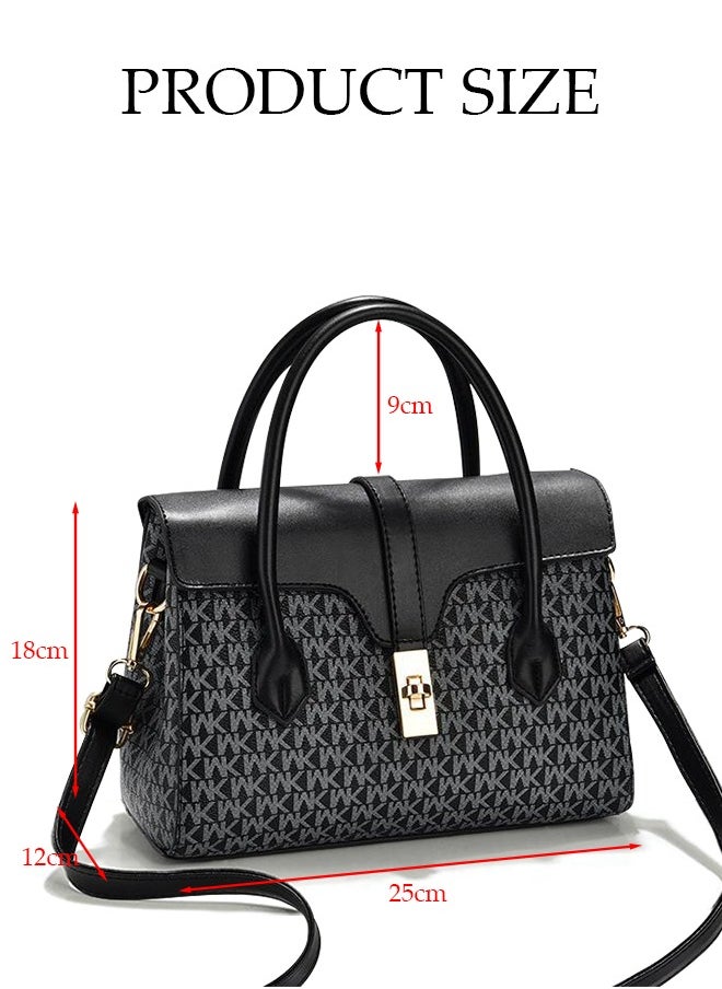 DUNISO - Women's Fashion Handbag Faux Leather Crossbody Bag For Women Large Capacity Tote Bags with Removable Shoulder Strap Top Handle Satchel Fashionable Travel Shoulder Bag For Ladies - Image 1
