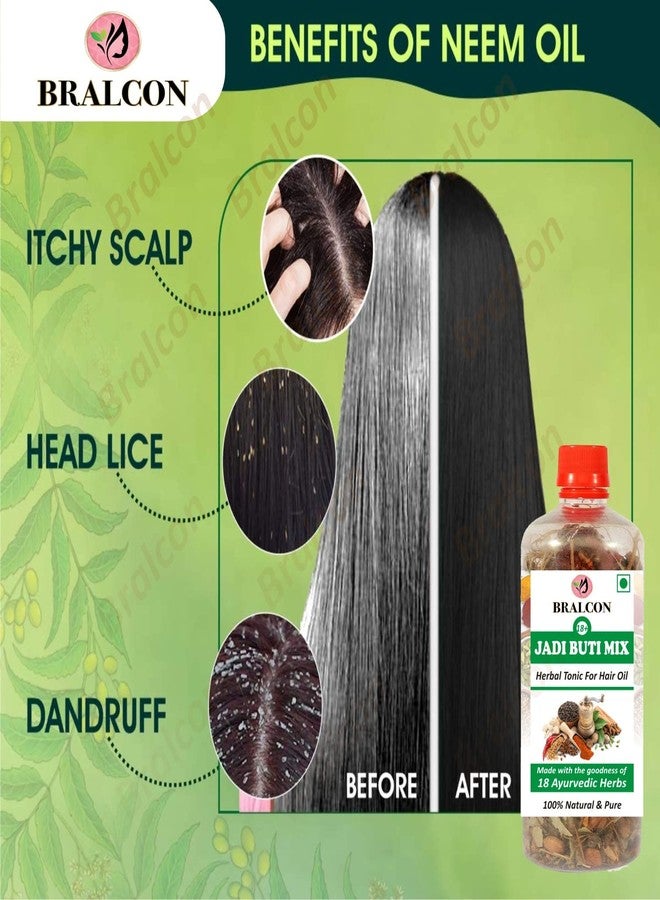 برالكون زيت الشعر العشبي برالكون جاديبوتي ميكس - 100 مل | مصنوع من مكونات طبيعية ونقية 100% - 18 عشبة أيورفيدية - Image 3