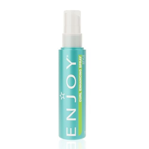 Enjoy Curl Enhancing Spray 34 Ounce  Curl Spray for Curly Hair Boosts Volume  Adds Shine Defines Waves  Curls PH Balanced  SulfateFree