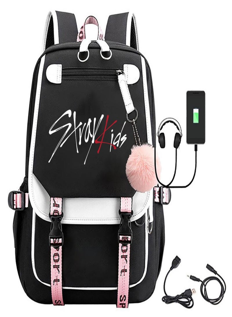 Stray Kids Children Bag Sackpack Backpack Laptop Sports Bags Fashion for Women Girls Kids