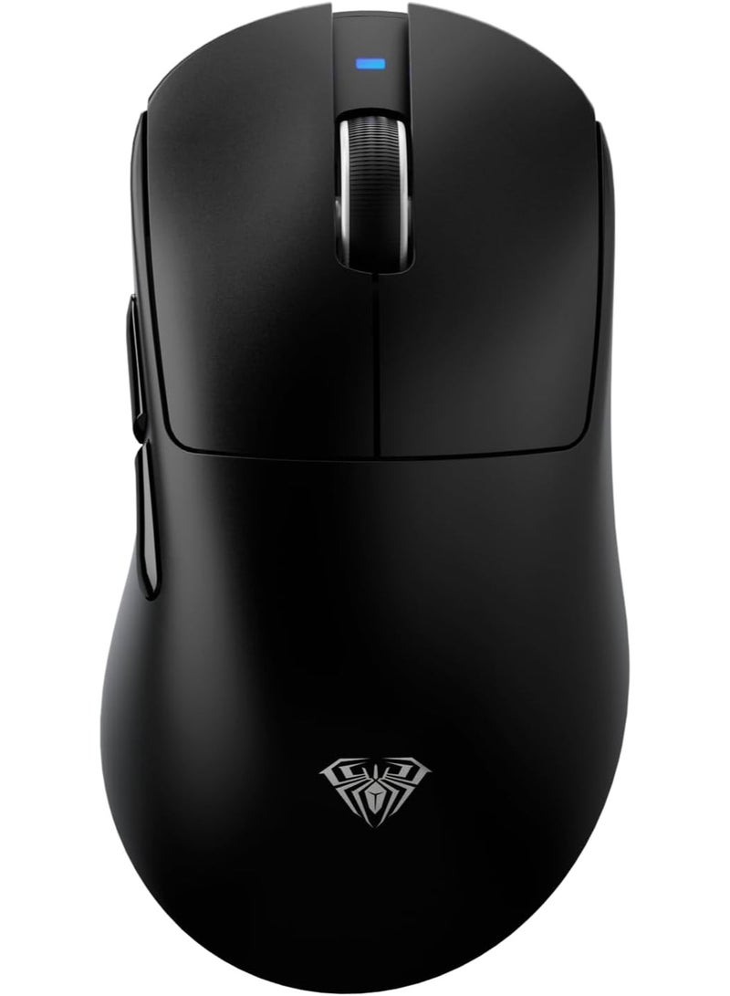 AULA ماوس الألعاب اللاسلكي SC900 Pro ثلاثي الوضع – 62 جرام خفيف الوزن، مستشعر PAW3395 بدقة 26,000 DPI، معدل استقصاء مزدوج 8000 هرتز، وضع 2.4 جيجاهرتز / BT5.0 / USB-C – قابل لإعادة الشحن للكمبيوتر الشخصي / ماك / لينوكس - Image 1