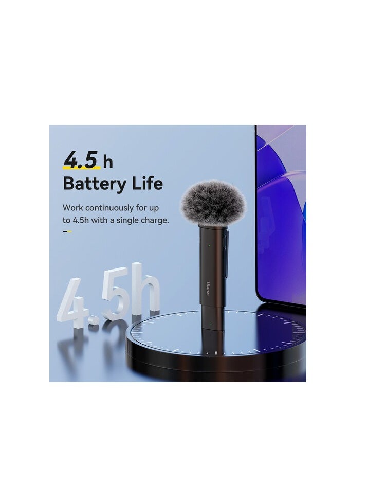 Ulanzi - WM-10 USB-C Wireless Clip-on Microphone For Smartphone Or Tablet - Image 1