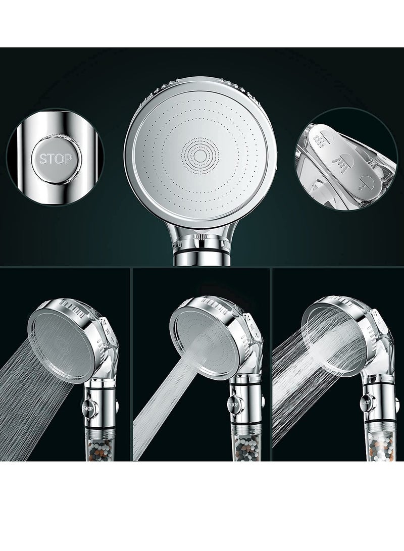 SKY-TOUCH High Pressure Filtered Shower Head for Hard Water and Filtering Impurities Hand Held Shower Head With Filter Balls. - Image 4
