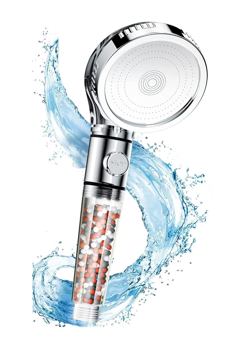 SKY-TOUCH High Pressure Filtered Shower Head for Hard Water and Filtering Impurities Hand Held Shower Head With Filter Balls. - Image 1