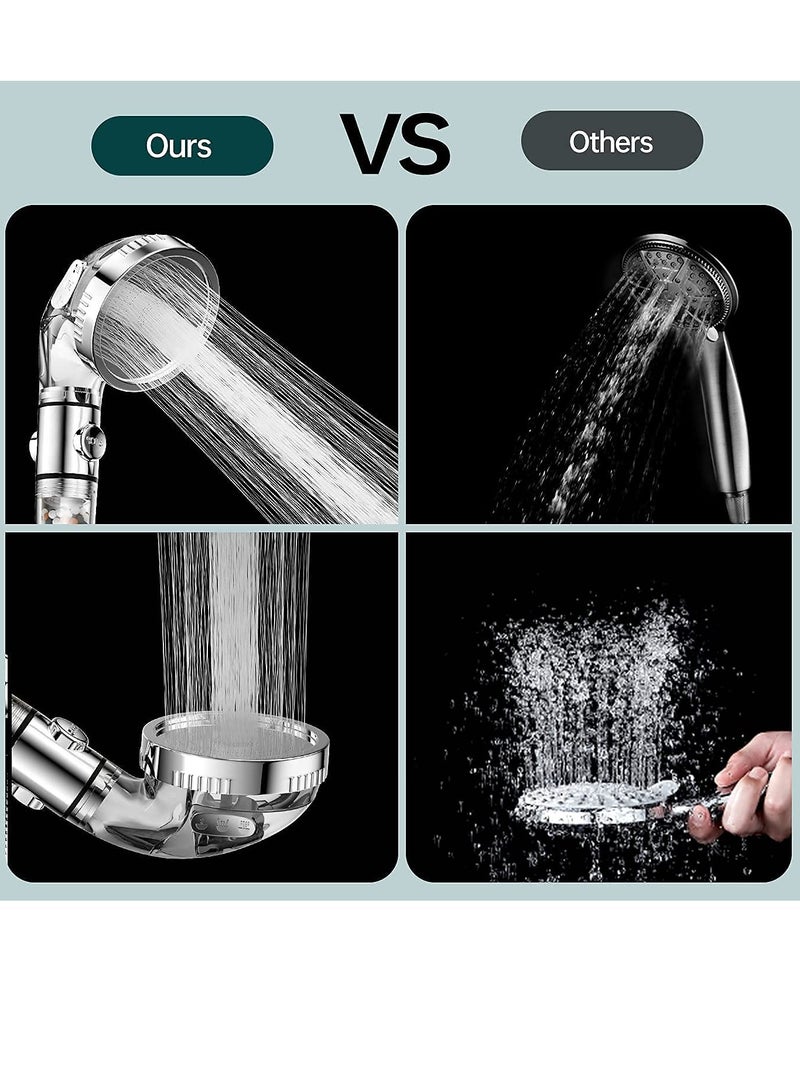 SKY-TOUCH High Pressure Filtered Shower Head for Hard Water and Filtering Impurities Hand Held Shower Head With Filter Balls. - Image 3