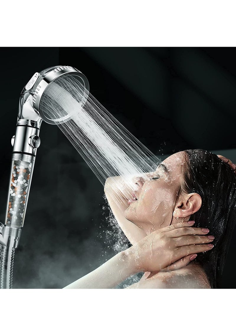 SKY-TOUCH High Pressure Filtered Shower Head for Hard Water and Filtering Impurities Hand Held Shower Head With Filter Balls. - Image 2