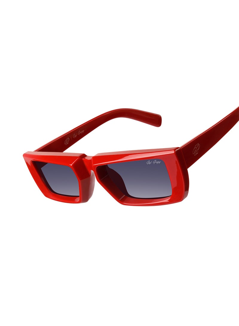 ووجلز نظارة شمسية مستطيلة بابي لون أحمر - Image 3