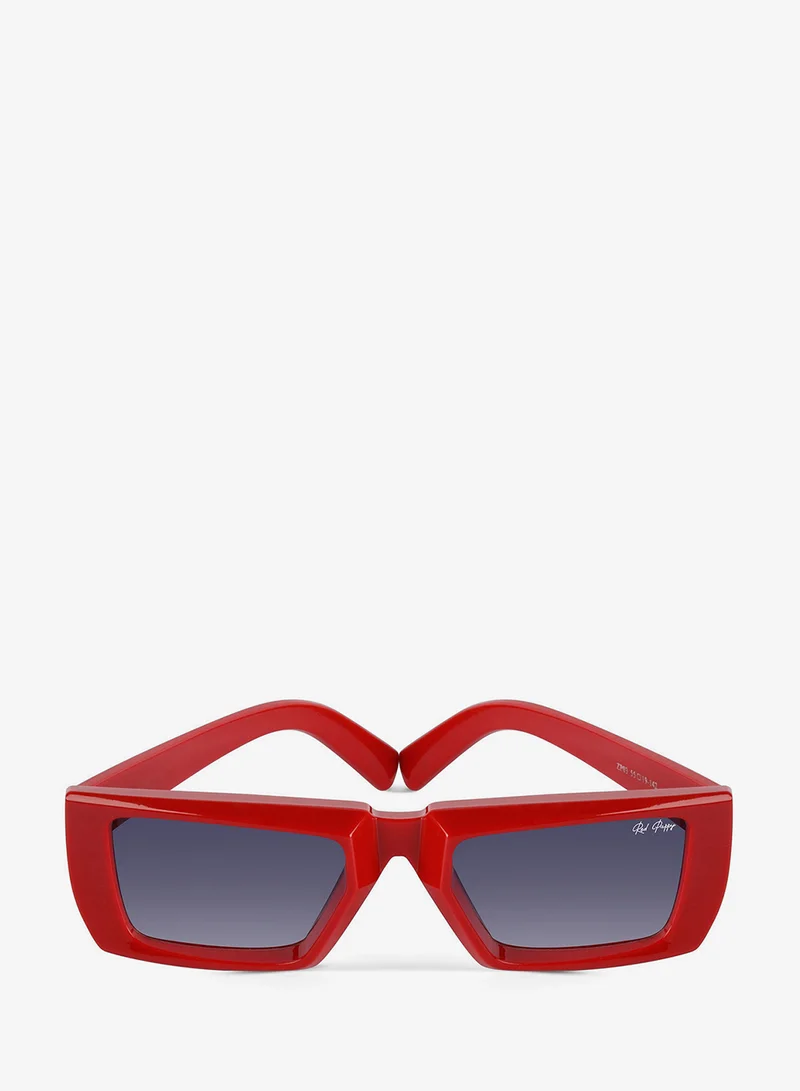 Woggles Red Pappy Lune Red Rectangle Sunglasses