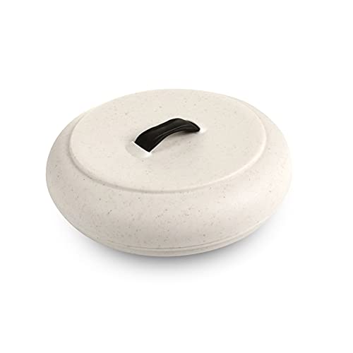 Dexas Durable Microwavable Tortilla Warmer XL 9.5 Inches, Natural Oat Color, Perfect for Warming Bread, Pancakes, Cornbread, Food Warmers - Image 1