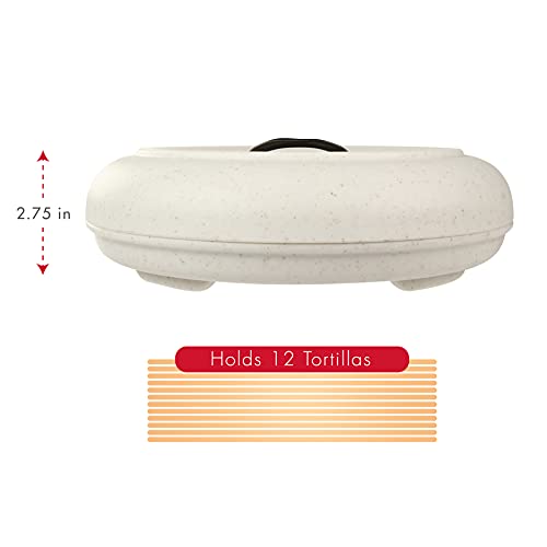 Dexas Durable Microwavable Tortilla Warmer XL 9.5 Inches, Natural Oat Color, Perfect for Warming Bread, Pancakes, Cornbread, Food Warmers - Image 4
