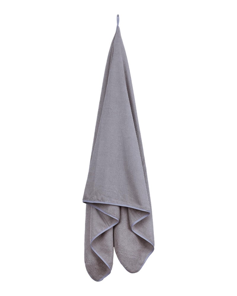 Fezora® Microfiber Contler Towels for Bath | Towels for Bath Large Size Bath Towel - Soft & Absorbent | 320 GSM | 1 Piece Bath Towel for Men/Women | 70 cms x 140 cms (Grey) - Image 5