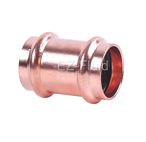 EZ-FLUID EZFLUID Heavy Duty 112 Press Slip Coupling No Stop without Pipe Tube Stop Couplings LF Press Pressure Copper FittingPro Press Copper Fitting ConnectionResidentialCommercial Plumbing 1 - Image 1