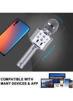 Generic Advanced Multifunctional Wireless Bluetooth Portable Karaoke Singing Microphone Speaker  - Image 4