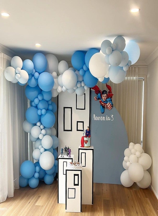 FI - FLICK IN 5 Pcs Big Jumbo Light Blue Balloon for Themed Birthday Decoration Giant Large Latex Balloons for Photo Shoot, Wedding, Baby Shower, Birthday Party (Pack of 5) - Image 3