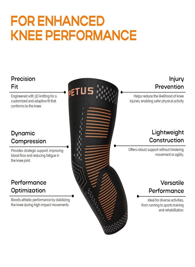 IMPETUS 3D Knee Armour, Knee Caps Compression Knee Support for Men & Women, Pain Relief & Injury Recovery & prevention, Ideal for Gym, Running, Sports & Workout Shock Absorption– Black, Medium (Pair) - Image 5