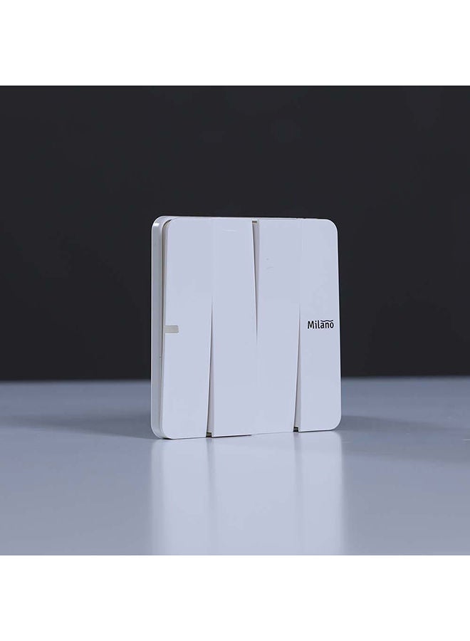 DANUBE HOME Danube Home - Milano 10A 4 Gang 1 Way Switch Wh Ps - Image 3