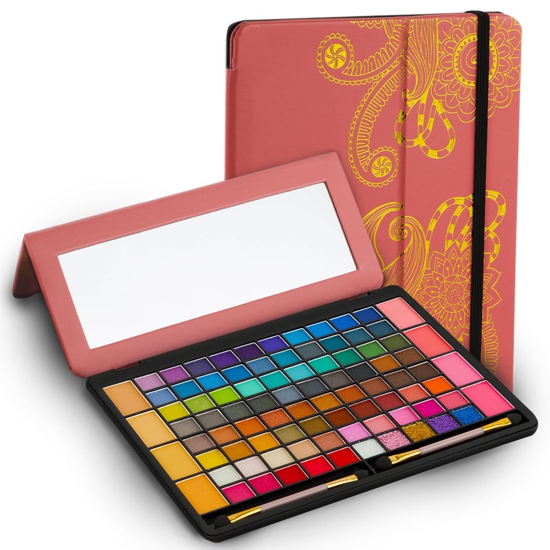 Toysical All In One Makeup Kit in Leather Case - Eye Shadow Palette Makeup for Girls, Teens and Women, Highly Pigmented - 88 Colors Eyeshadow Palette - Make Up Set for Beginners or Pros - Image 1