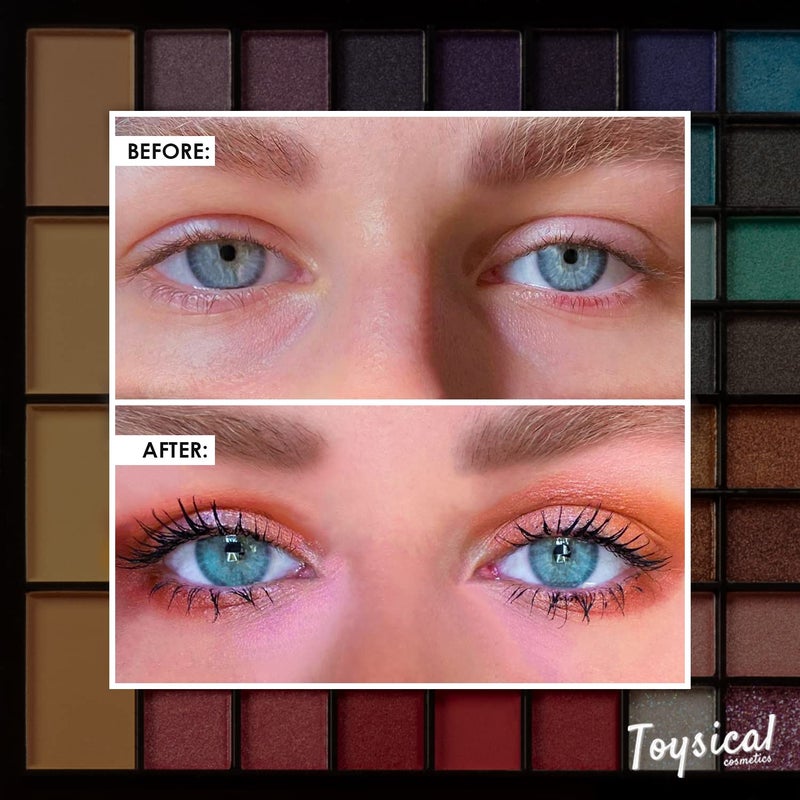 Toysical All In One Makeup Kit in Leather Case - Eye Shadow Palette Makeup for Girls, Teens and Women, Highly Pigmented - 88 Colors Eyeshadow Palette - Make Up Set for Beginners or Pros - Image 3