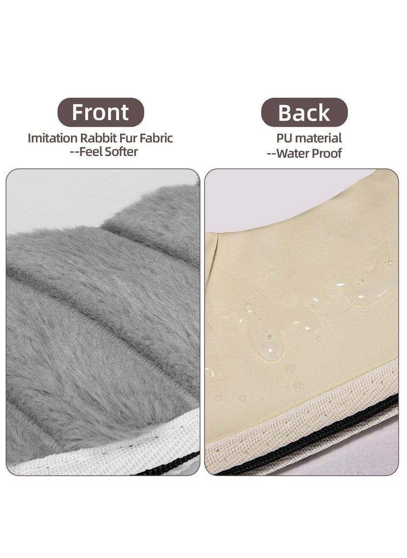 Generic - Heated Toilet Seat Cover USB Powered Toilet Seat Warmer with Charger 5-Speed Adjustable Temperature and Timing Function Levels Toilet Seat Cover with Soft Plush Fabric Easy To Clean and Installation Green - Image 1