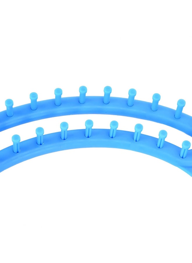 null - 2020 Creative Knitting Machine 8-shaped Castle Multi-function Knitting Machine Sweater Wool Pants Gloves Making Toys-Color:8-shaped Blue - Image 1
