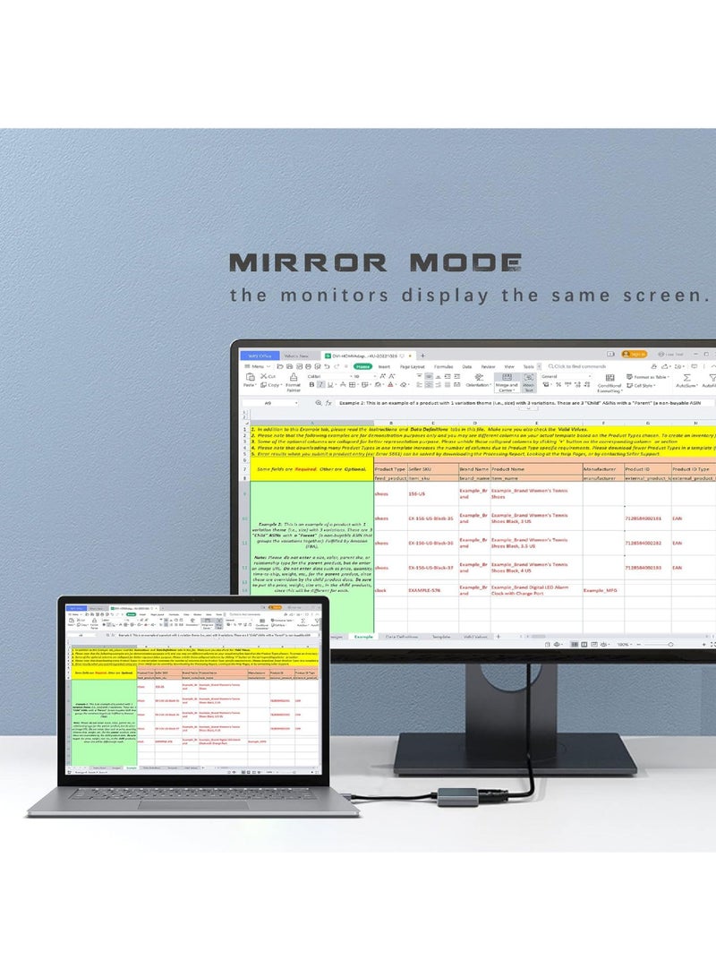 Rock Pow USB C to HDMI Adapter for Monitor 4K HDMI to USB C Laptop Docking Stations for MacBook pro USB Type C to HDMI Cable for iPad - Image 5