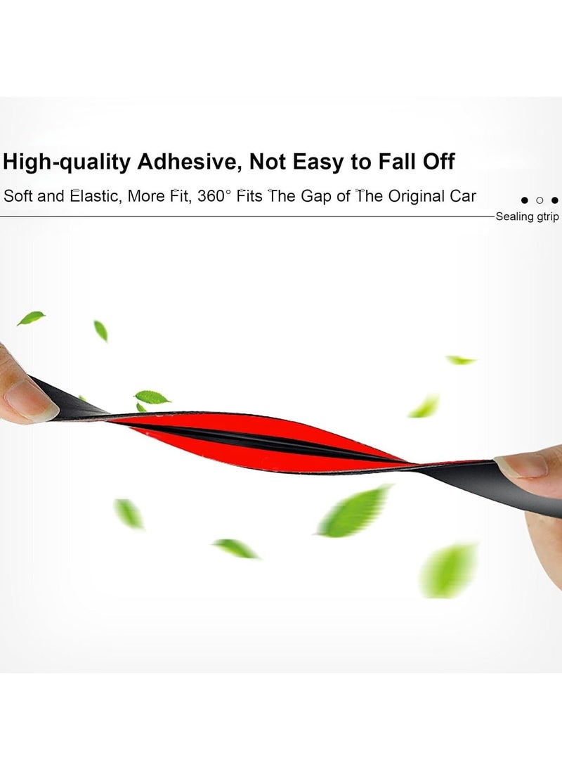 Captaintech Car Weather Stripping, 19mm Car Sunroof Seal, Windshield Weather Seal Rubber Stripping Trim Weatherstrip Adhesive T Shape Sunroof Cover Leak Sound Proofing (5m) - Image 3