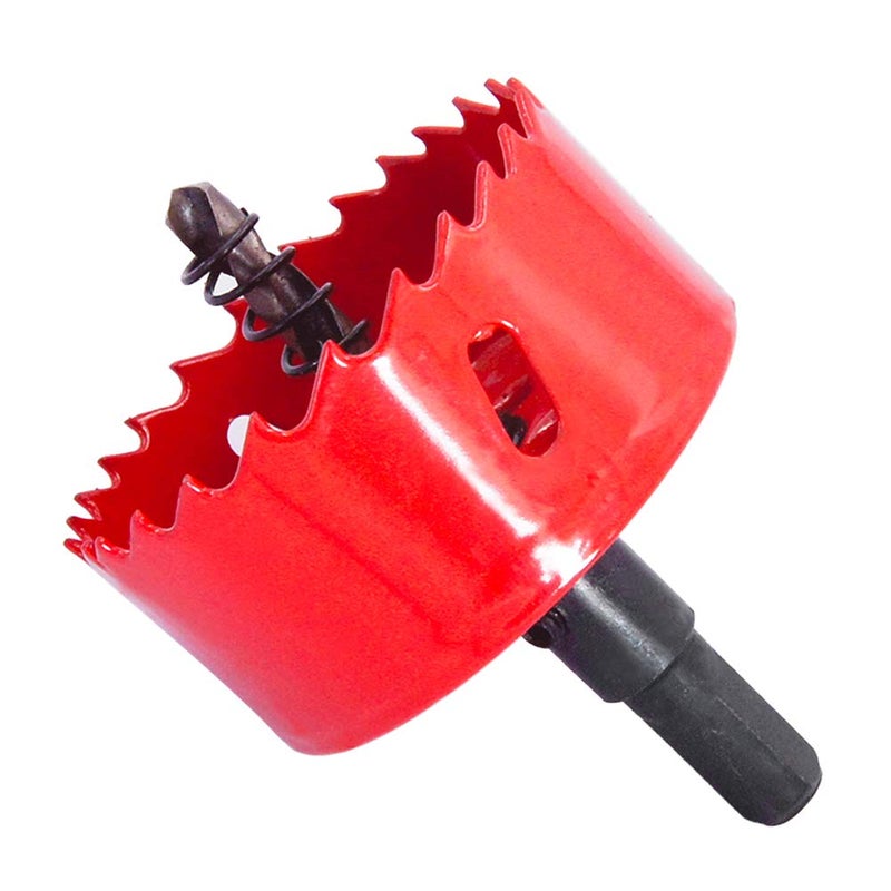 Laiwei Hole Saw Drill Bit HSS Hole Cutter with Arbor for Wood,PVC Board and Plasterboard(2-1/2"(63mm Hole Saw)) - Image 1