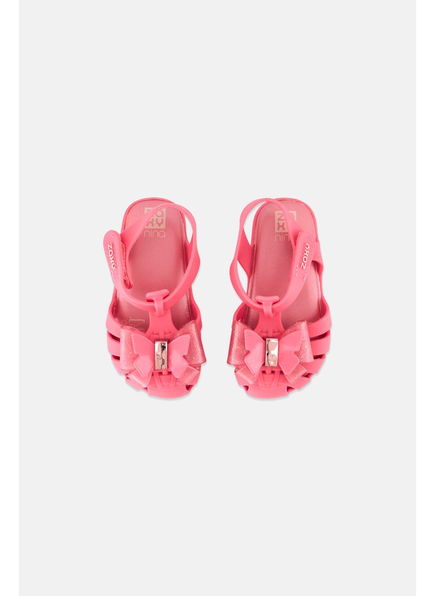 Zaxy Toddlers Girl Velcro Sandals, Pink  - Image 3