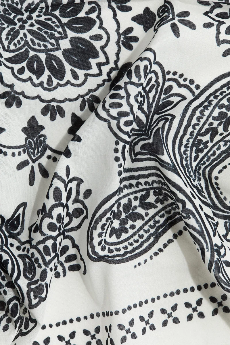 H&M Patterned cotton scarf