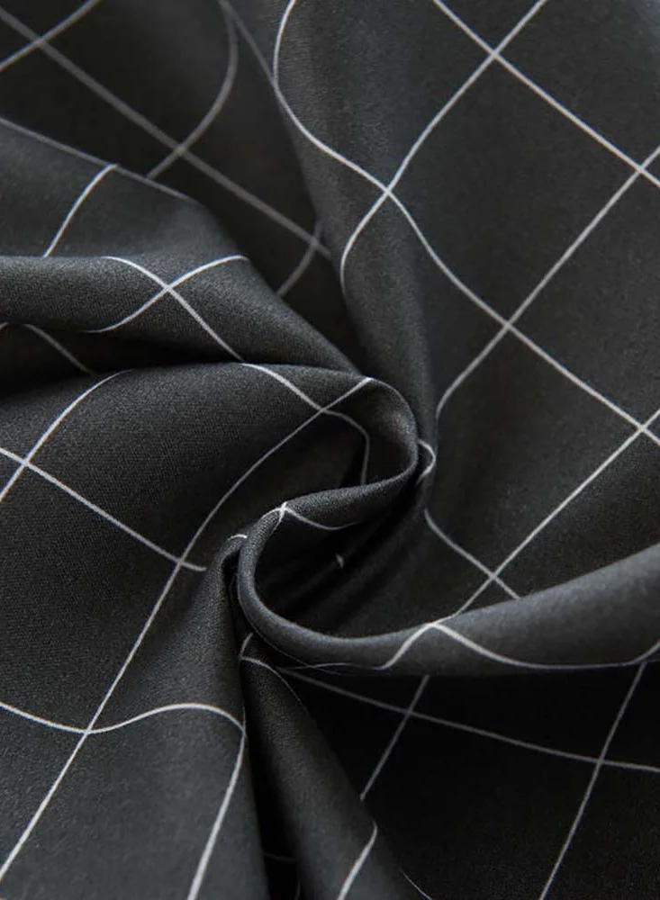 Sharpdo 4 Pieces Bed Sheet Set Luxury Cotton Microfiber Soft Quilt Set with 1 Comforter/Quilt Cover, 1 Flat Sheet and 2 Pillowcases Single 2.2m(220*240cm) Bed