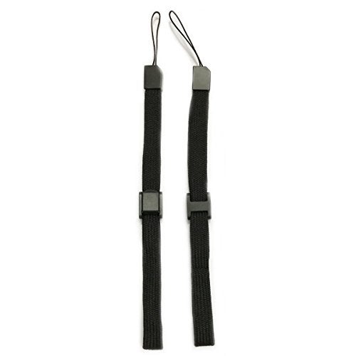 Ambertown 2 x Black Silicone Skin Case Cover with Wrist Strap for Wii Remote - Image 3