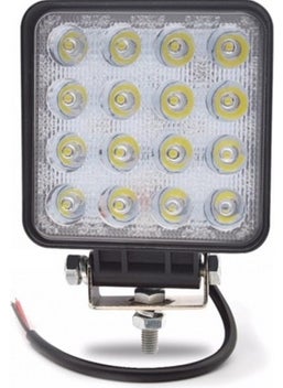 Point Led Square Off Road Fog Light Fog Lamp Work Lamp Projector 1 Piece with 16 LEDs 
