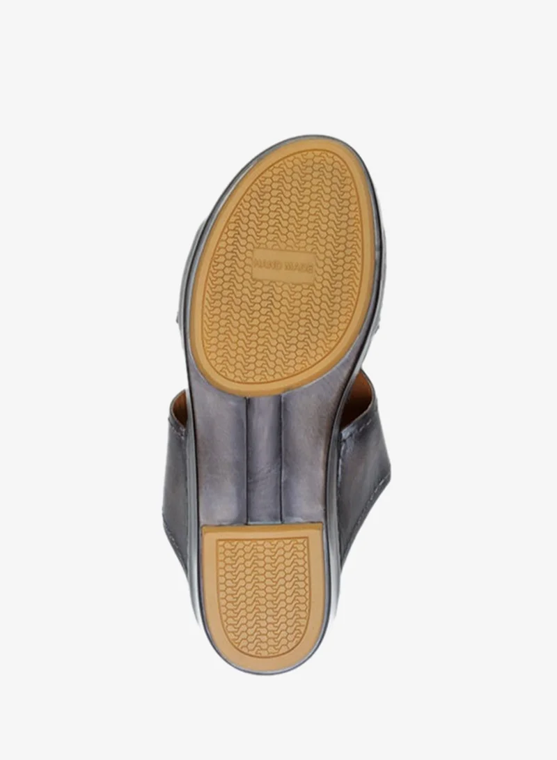 Language Grey/Tan Men's Izmir Open Straps Sandal for Men | Best Price UAE