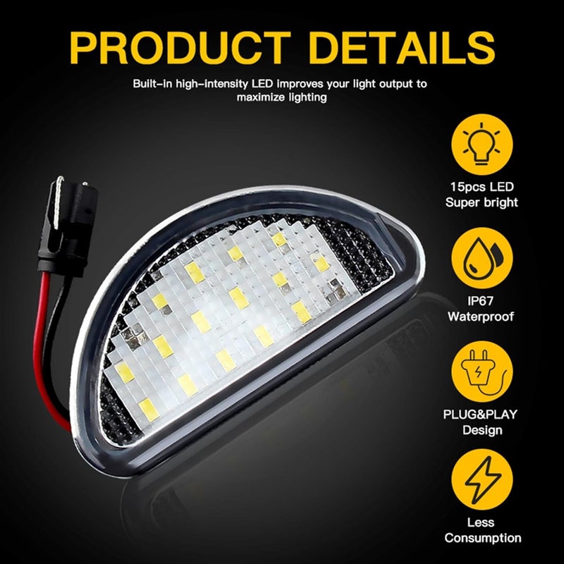 QASULER LED License Plate Light for Toyota Aygo MK I - Image 5