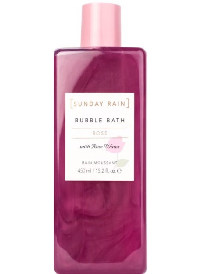 Sunday Rain Rose Bubble Bath with Rose Water (450ml) - Image 1