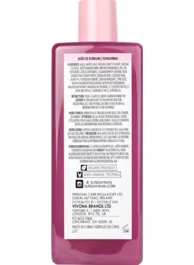 Sunday Rain Rose Bubble Bath with Rose Water (450ml) - Image 2