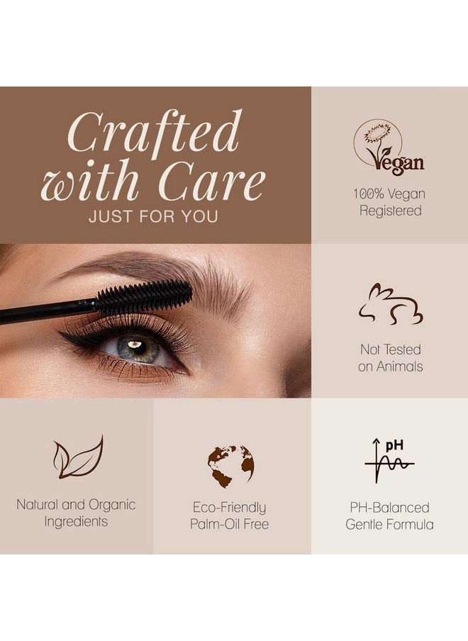 Poppy Austin Poppy Austin Mascara - Organic Mascara, Natural Mascara, Vegan Mascara, Paraben-Free, Cruelty-Free Mascara - Hypoallergenic Mascara Lengthening & Volumizing with Argan Oil - 0.31 Fl Oz (Black)  - Image 2