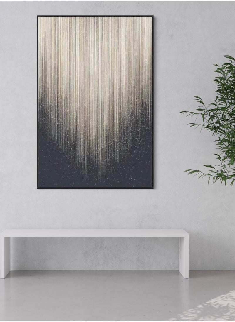 FRAMO - Modern Gray Sliver Canvas Framed Wall Art - Image 1