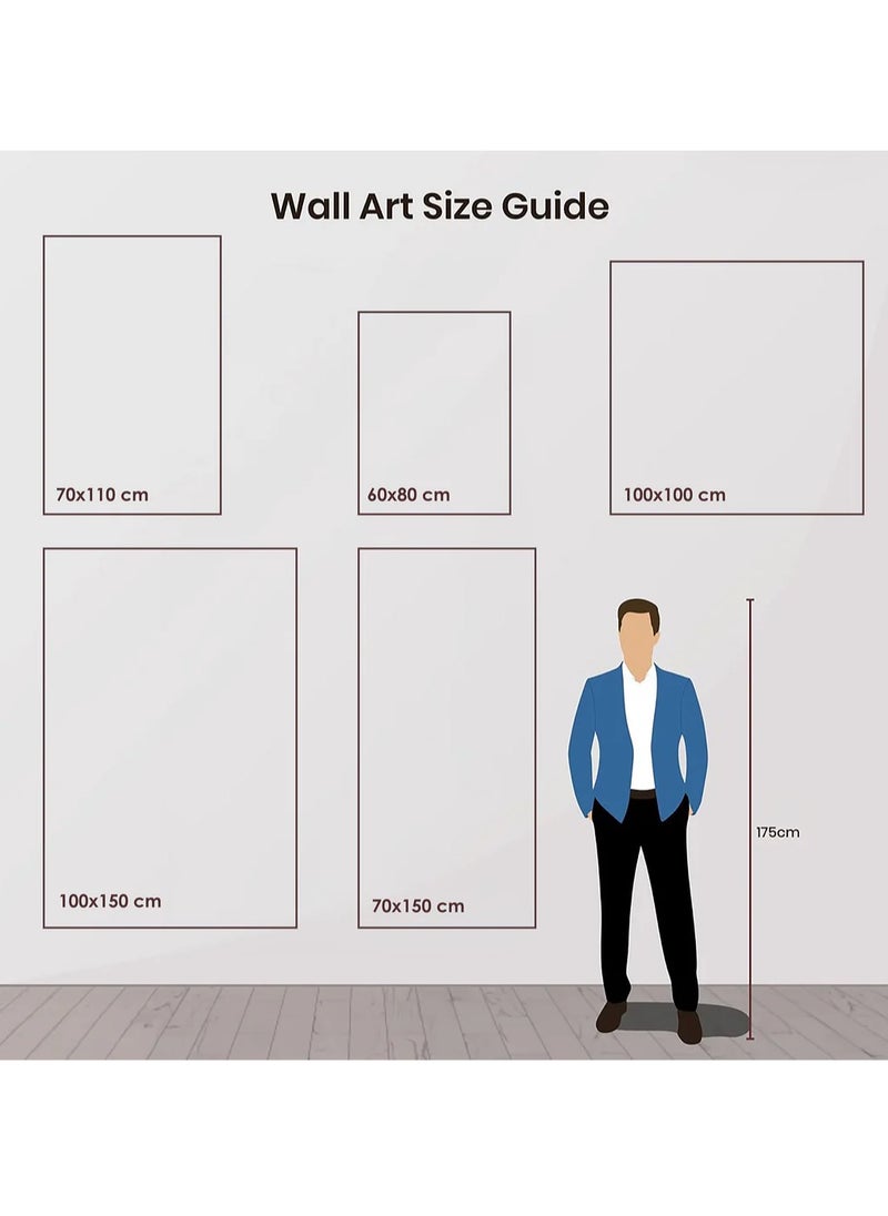FRAMO - Modern Gray Sliver Canvas Framed Wall Art - Image 1